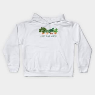 One more plants quote illustration Kids Hoodie